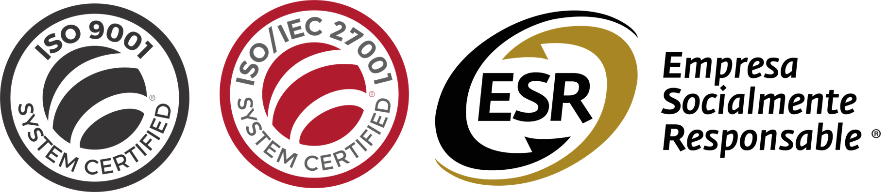 ISO 9001 | ISO/IEC 27001 | ESR